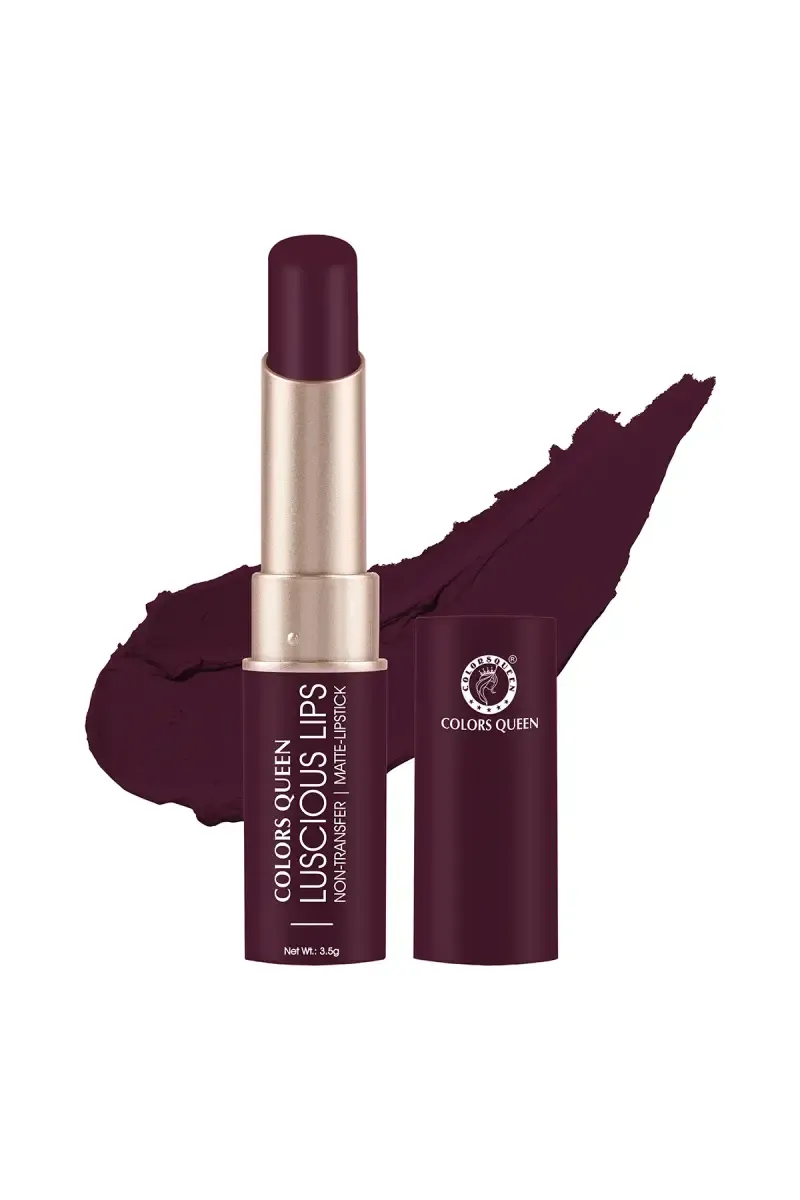Colors Queen Luscious Non Transfer Creamy Matte Lipstick - 3.5g (Mild Wine)  011914MILWIN3.5GM