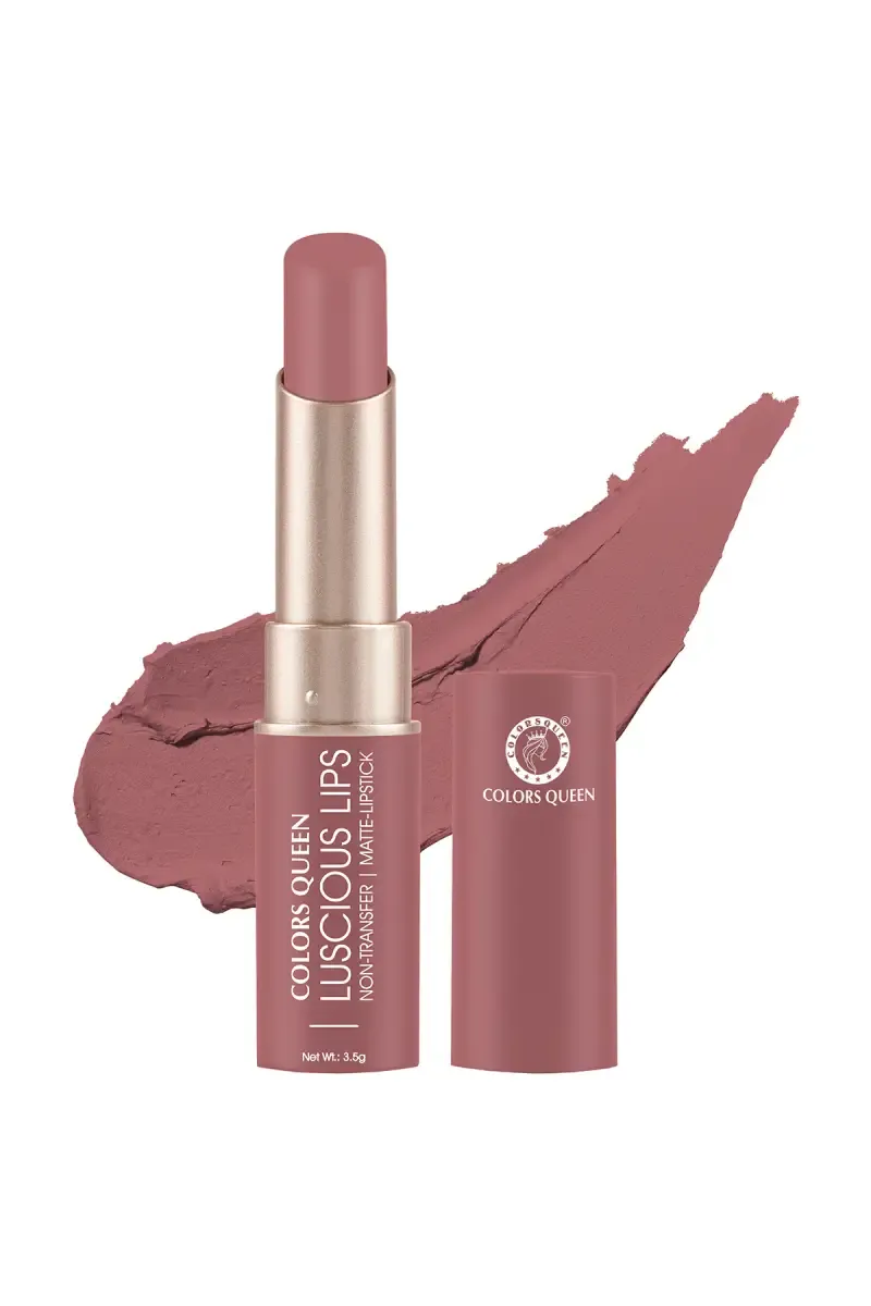 Colors Queen Luscious Non Transfer Creamy Matte Lipstick - 3.5g (Reach High)  011914REAHIG3.5GM