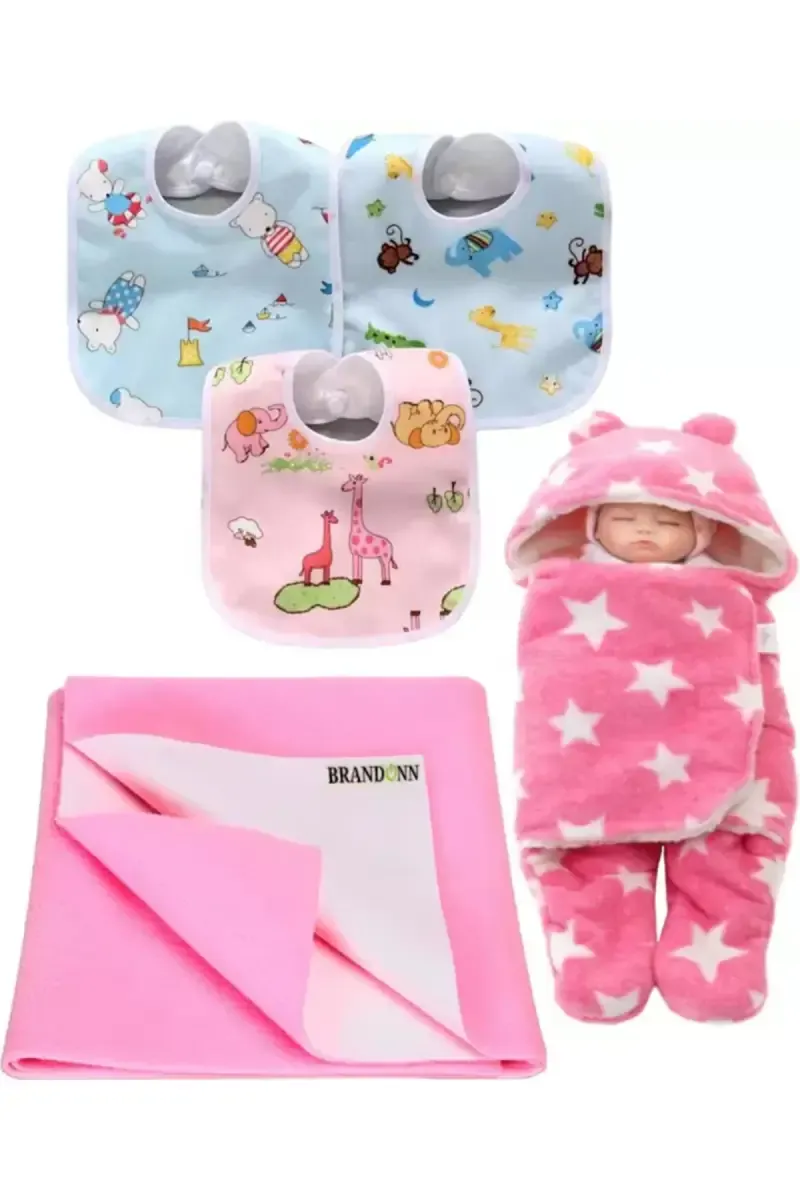 Brandonn New Born Baby Gift Set Combo Pack, 5 Pcs  - Pack of 1