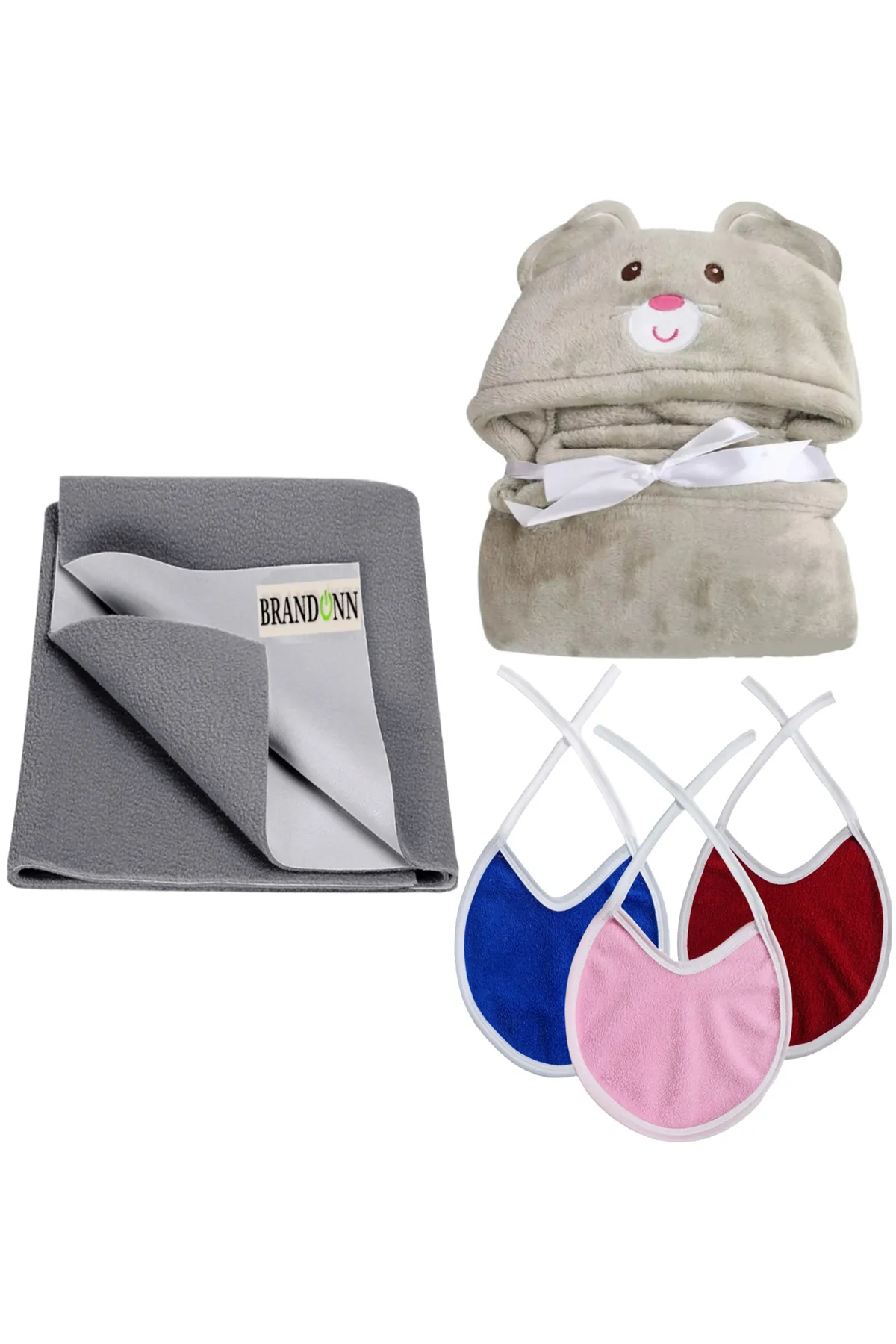 Brandonn New Born Baby Gift Set Combo Pack (5 Pcs) - Pack of 1