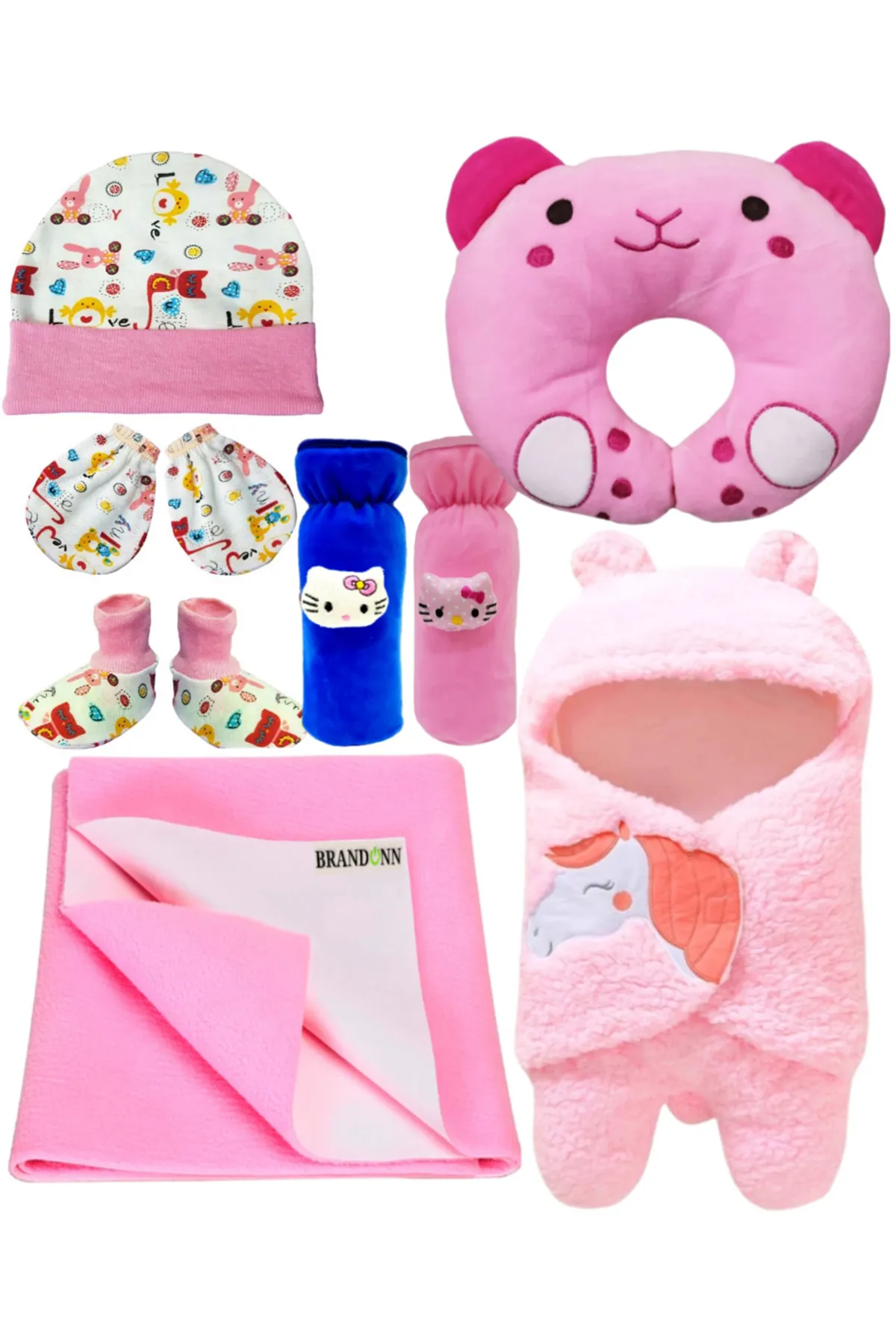 Brandonn New Born Baby Gift Set Combo Pack (8 Pcs)  - Pack of 1