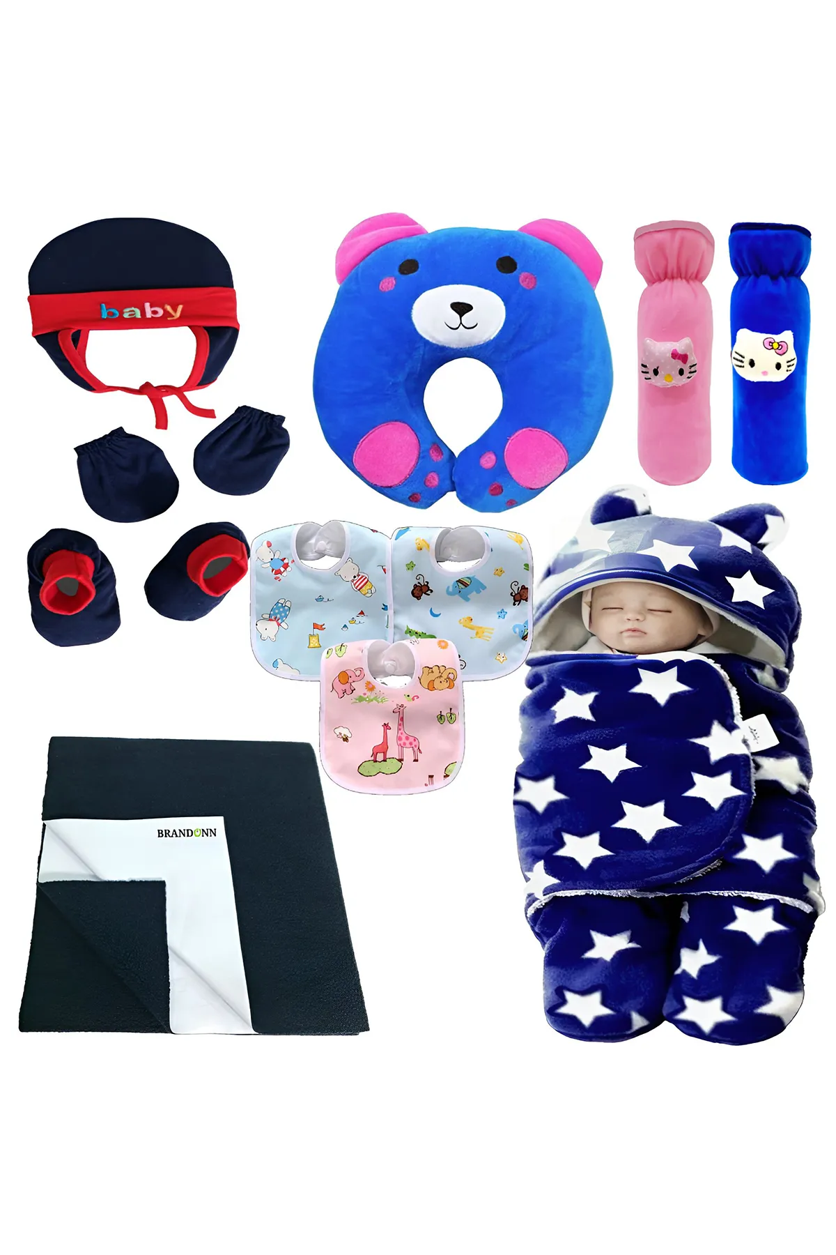 Brandonn New Born Baby Gift Set Combo Pack (11 Pcs) - Pack of 1