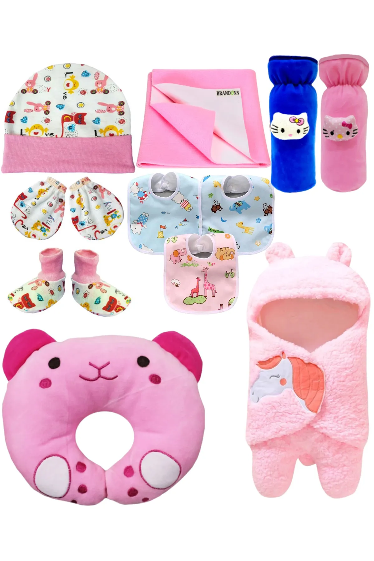 Brandonn New Born Baby Gift Set Combo Pack (11 Pcs) - Pack of 1