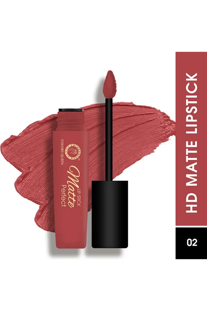 Colors Queen Matte Perfect Long Lasting Lipstick - 4ml (Shade 02) 