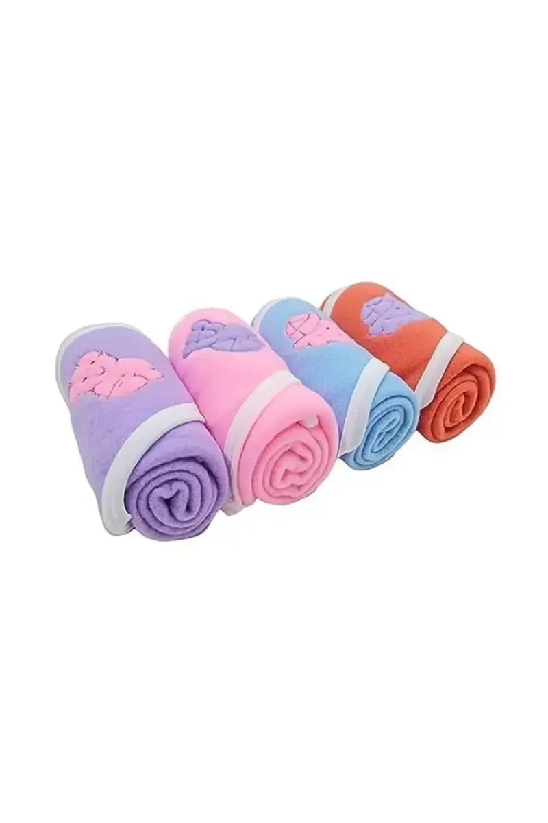 Brandonn Hooded Baby Wrapper cum Blanket for Babies, 4 Pcs (Design May Vary)
