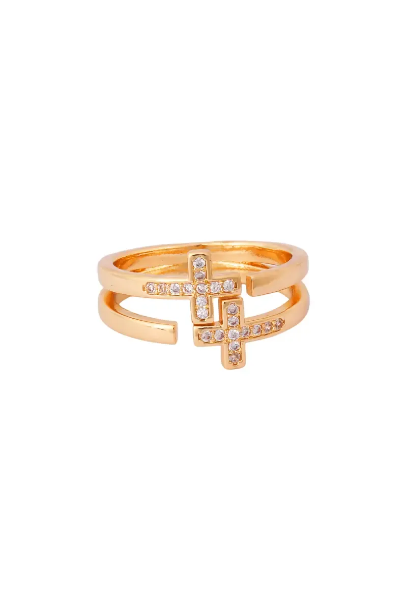 Allow Cubic Zirconia Adjustable Ring for Women