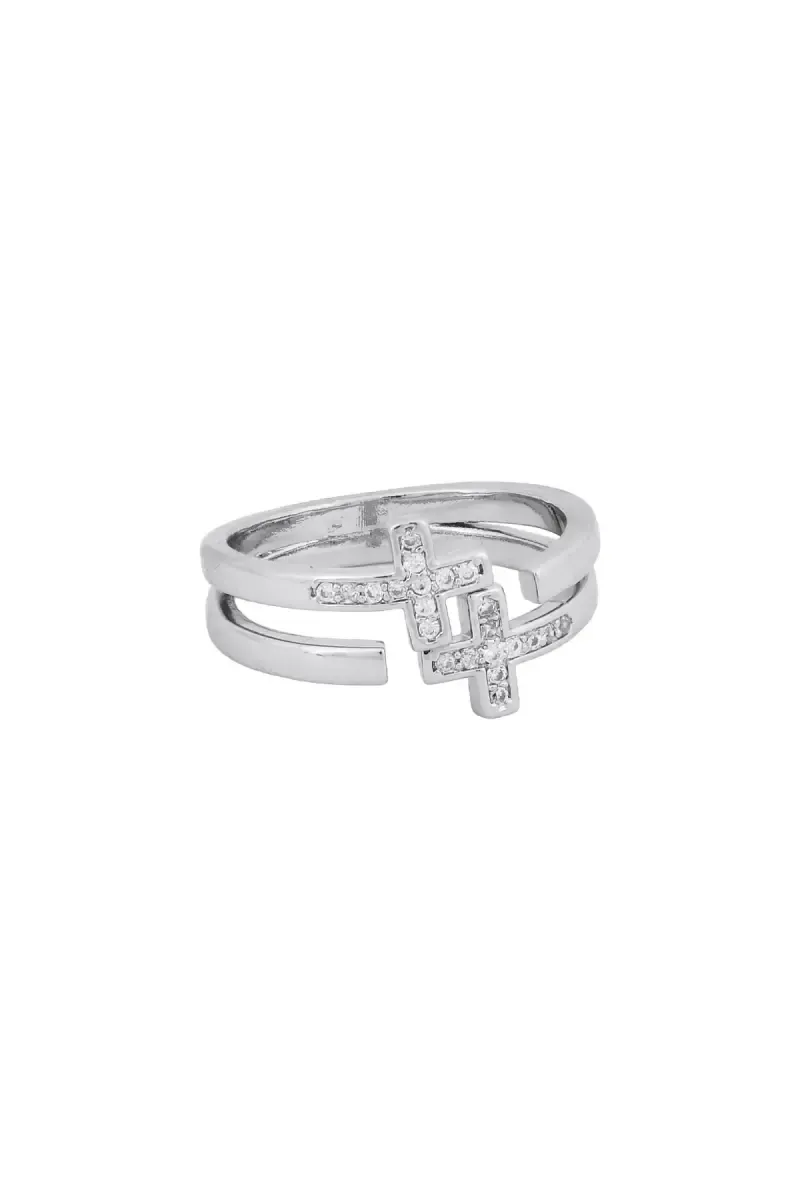 Allow Cubic Zirconia Adjustable Ring for Women