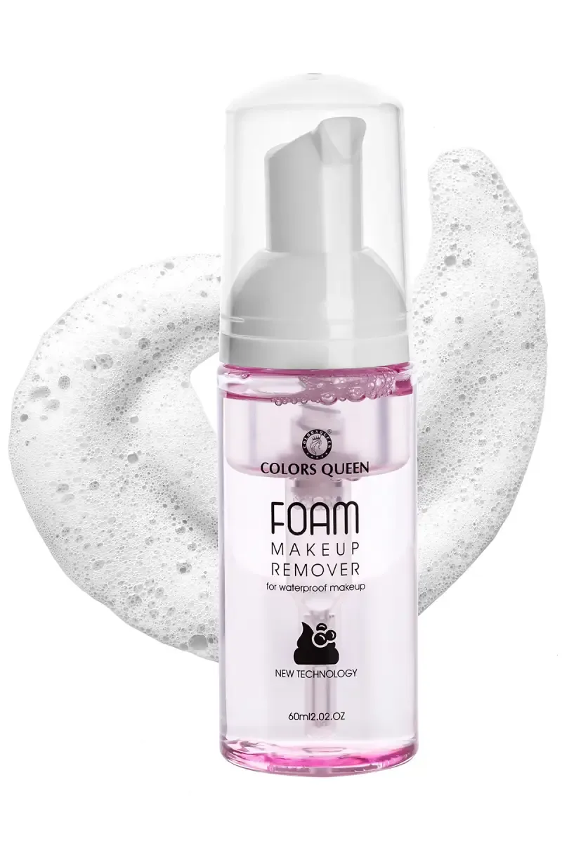 Colors Queen Foam Makeup Remover Liquid - 60ml (Pink) 