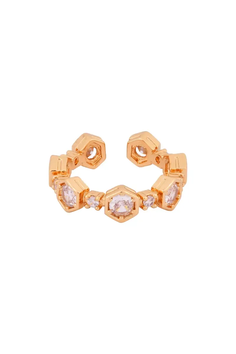 Cubic Zirconia Adjustable Ring for Women & Girls