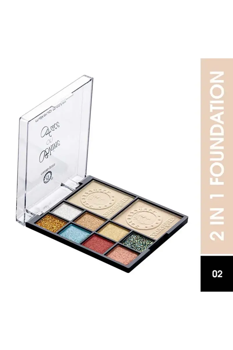 Colors Queen Shine On Face Eye Shadow Powder - Shade 02 012274SHA02