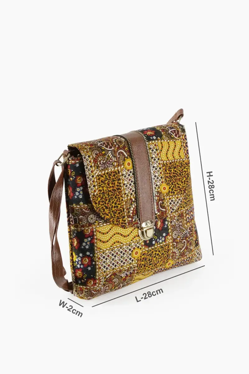 Printed Casual Sling Bag for Women and Girls