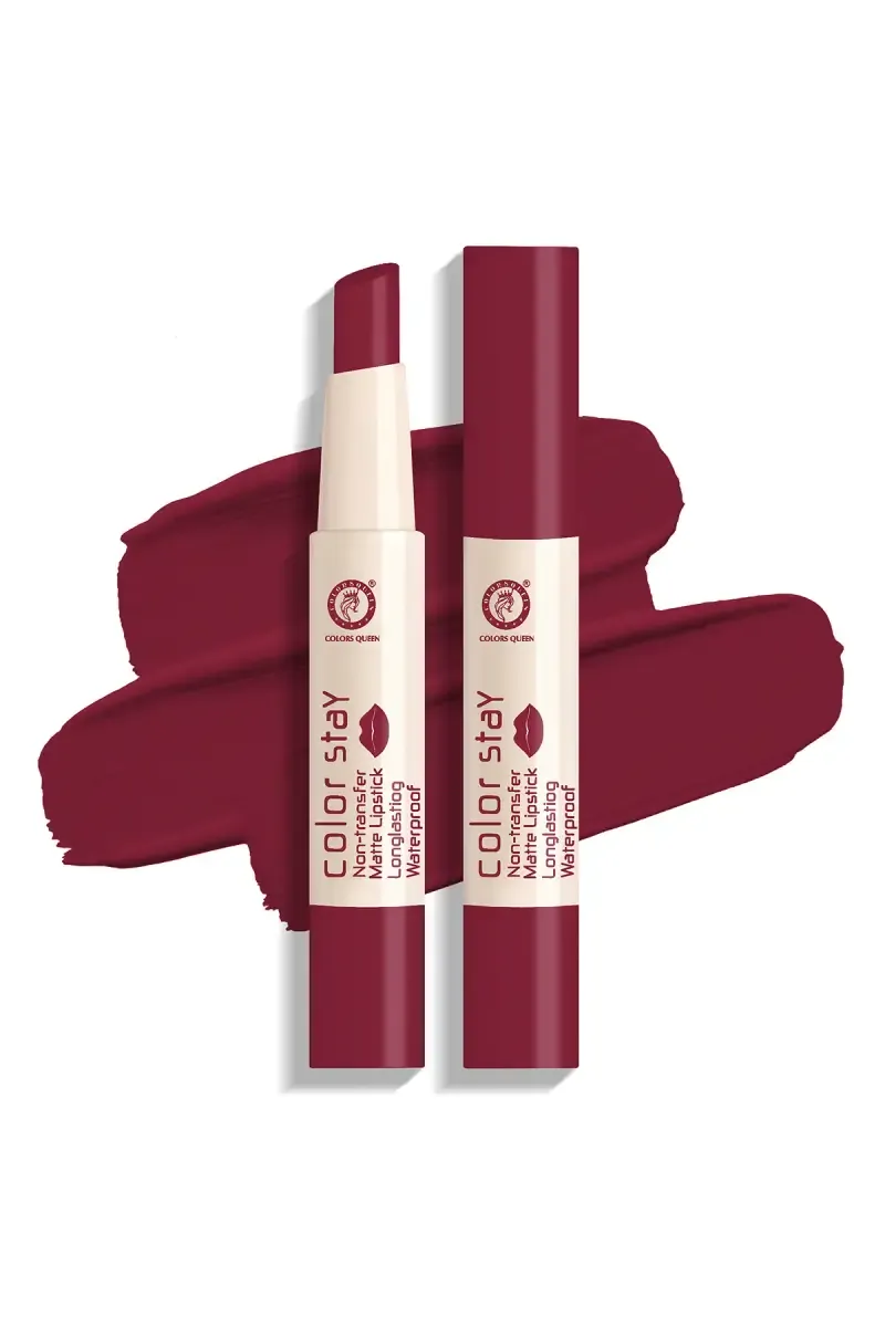 Colors Queen Creamy Matte Color Stay Transfer Proof & Waterproof Lipstick - 2gm (Shade 15)  012338SHA152GM