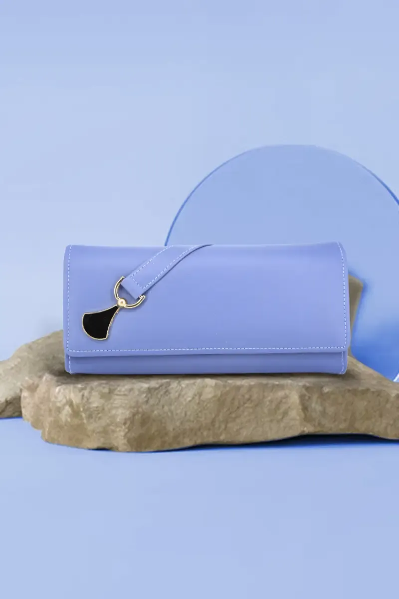 Faux Leather Solid Casual Purse for Women 012345STEBLU