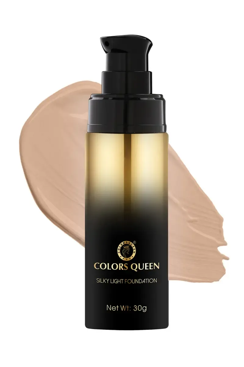 Colors Queen Silky Lightweight Liquid Foundation - 30gm (Shade 01) 