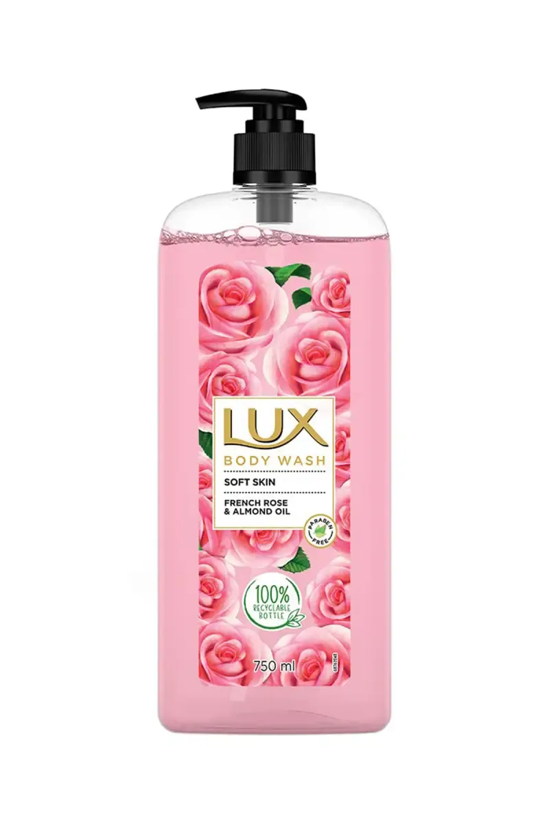 Lux Soft Skin French Rose & Almond Oil Body Wash - 750ml
