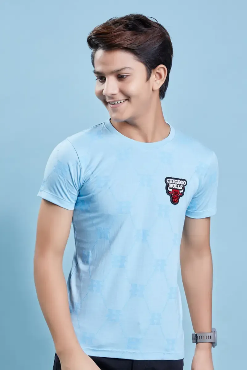 Boy's Abstract Print Cotton T-shirt