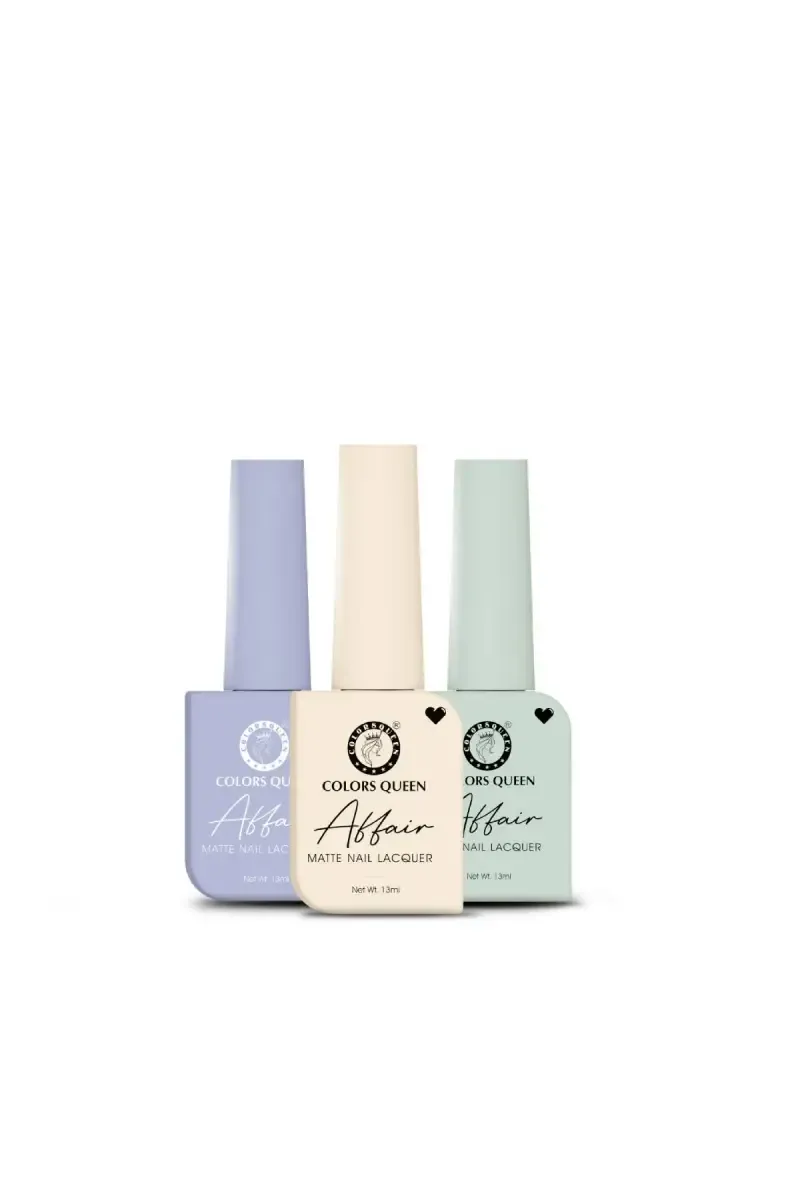 Colors Queen Affair Semi Matte Glossy Nail Polish - Pack Of 3 (Shade 11)