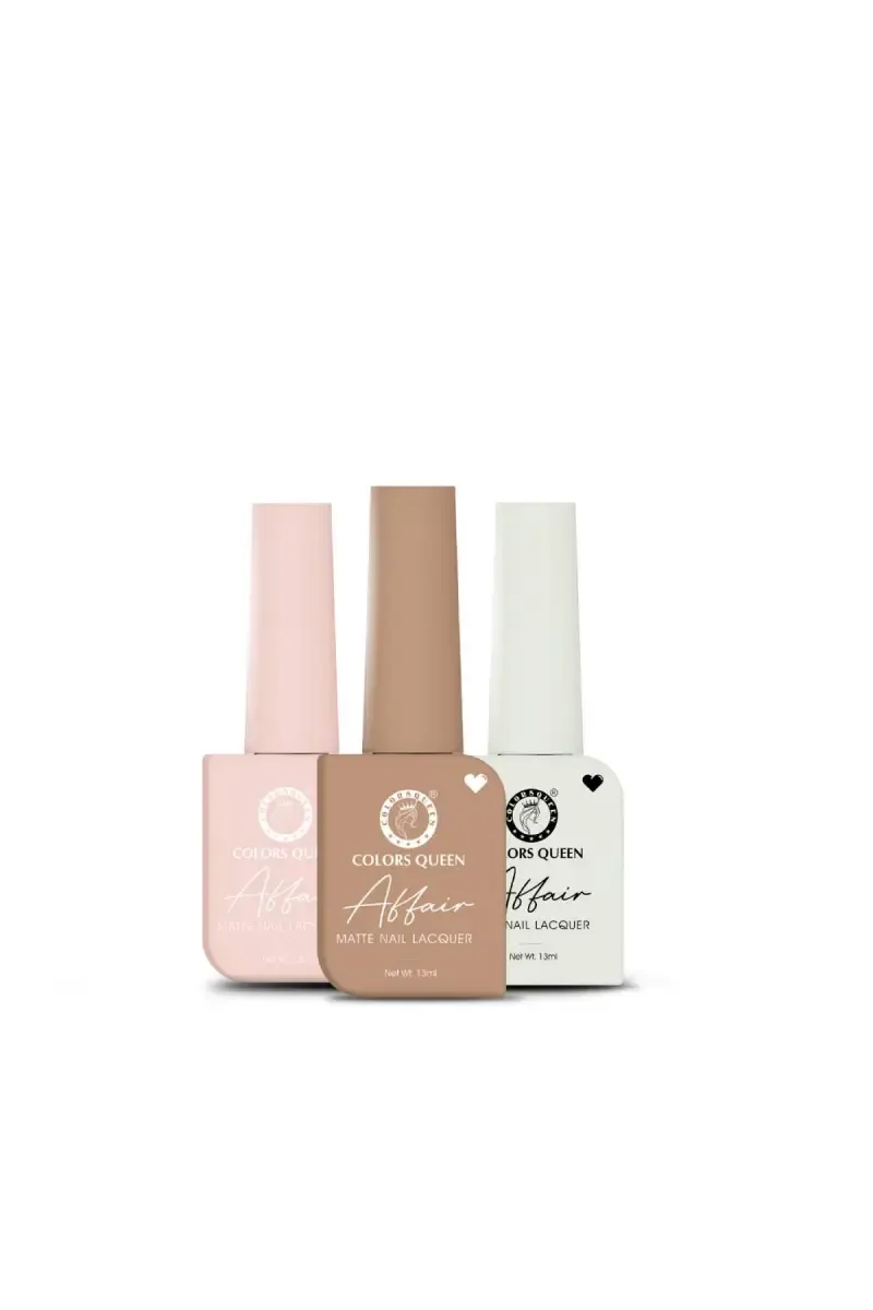 Colors Queen Affair Semi Matte Glossy Nail Polish - Pack Of 3 (Shade 17)  012479SHA1713M