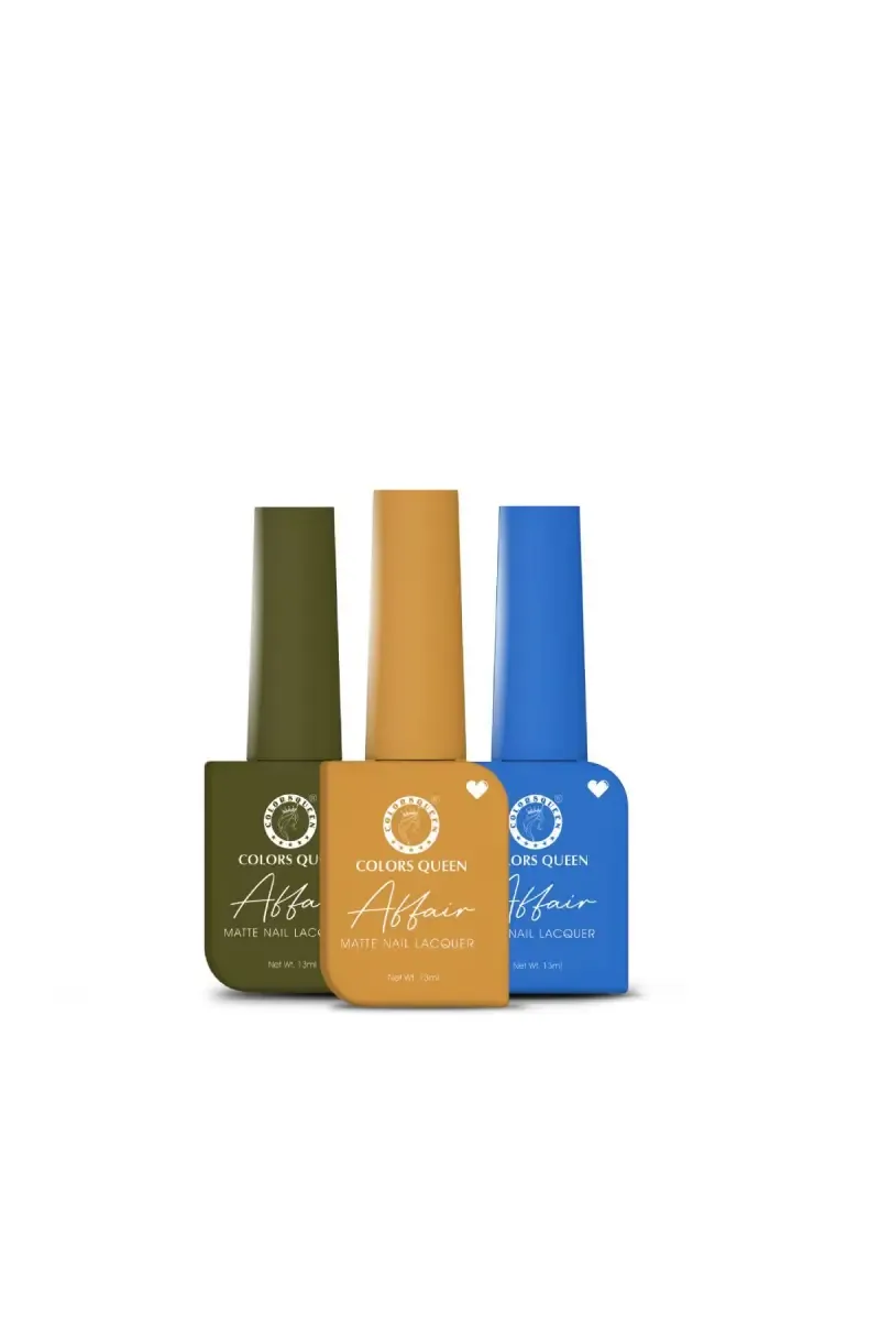 Colors Queen Affair Semi Matte Glossy Nail Polish - Pack Of 3 (Shade 18)  012479SHA1813M