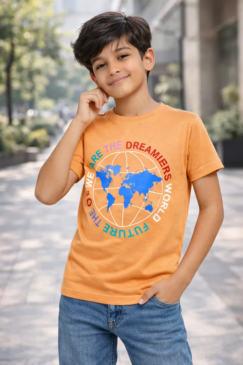 Boy's Cotton Graphic Print T-shirt