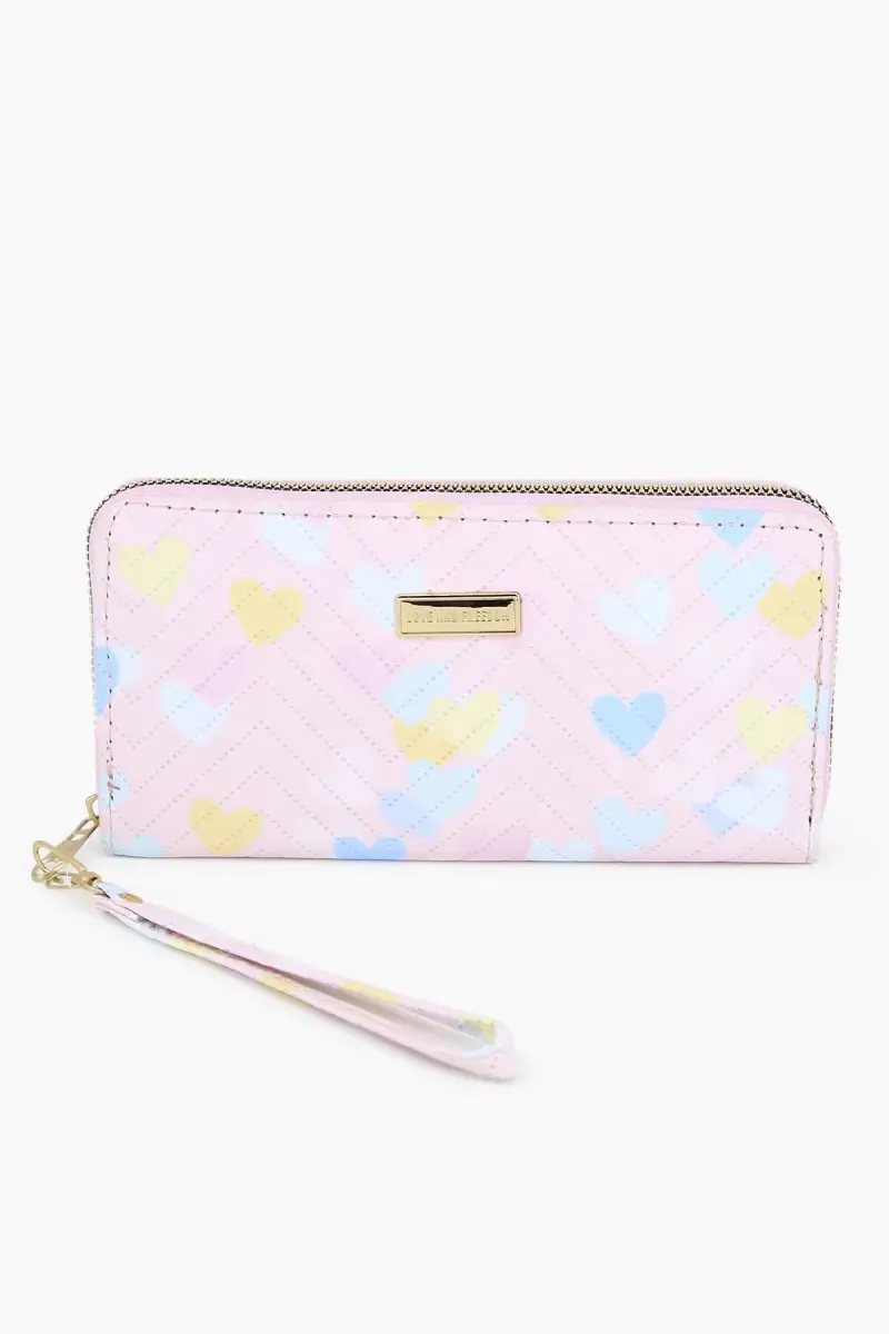 Little Heart Printed Money Purse for Women 012566BABPIN