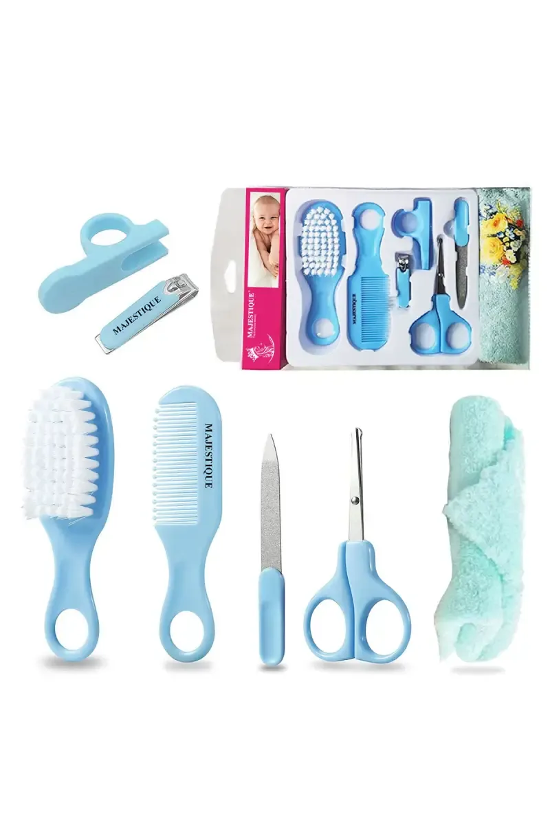 Baby Grooming Care Kit 7 Pcs (Baby Blue) - Pack of 1
