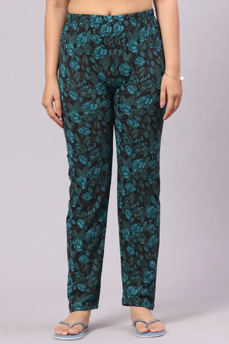 Cotton Hosiery All Over Printed Pyjama Pant for Women