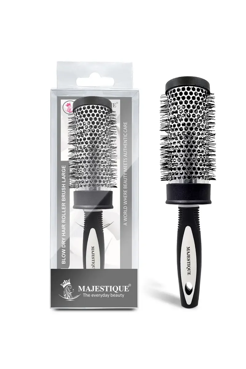 Blow Dryer Hair Roller Brush - Black (Pack of 1)