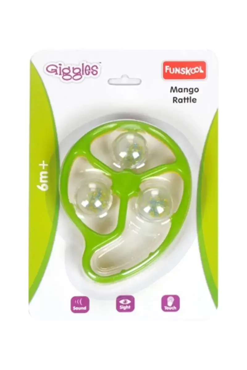 Giggles Mango Rattle (Multicolor) - Pack of 1