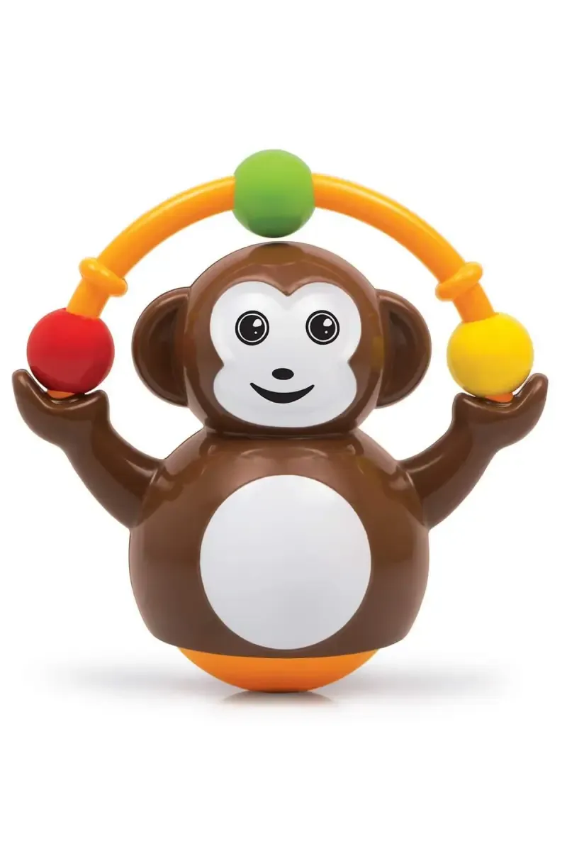 Push & Crawl Monkey Toy - Pack of 1 (Multicolor)