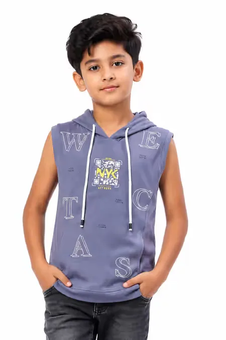 Cotton Printed Hoodie for Boy