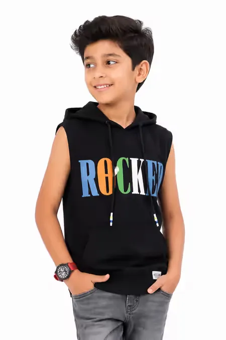 Typographic Print Hoodie for Boy