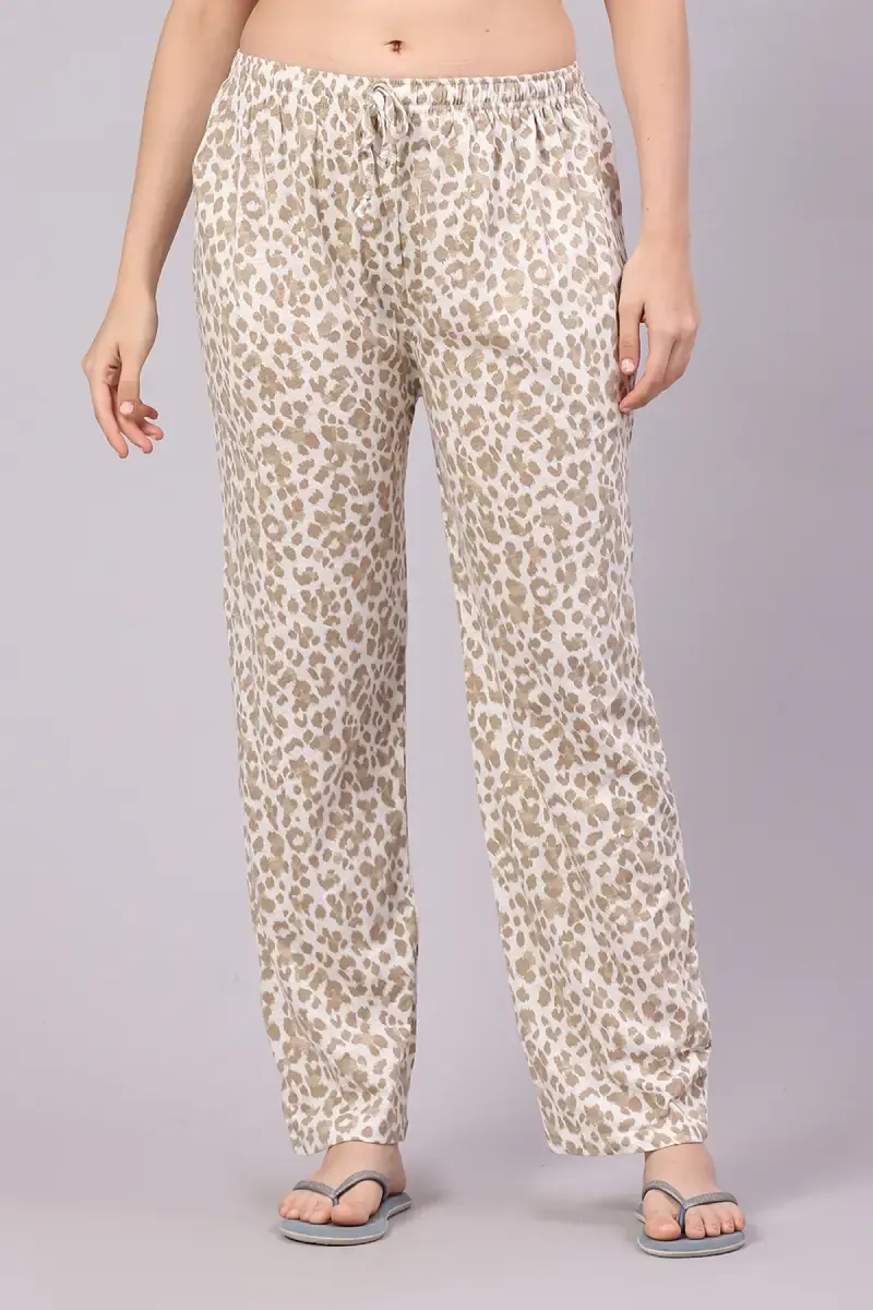 Cotton Hosiery Printed Pyjama Pant for Women