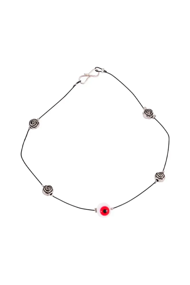Evil Eye & Floral Charm Anklets for Women and Girls