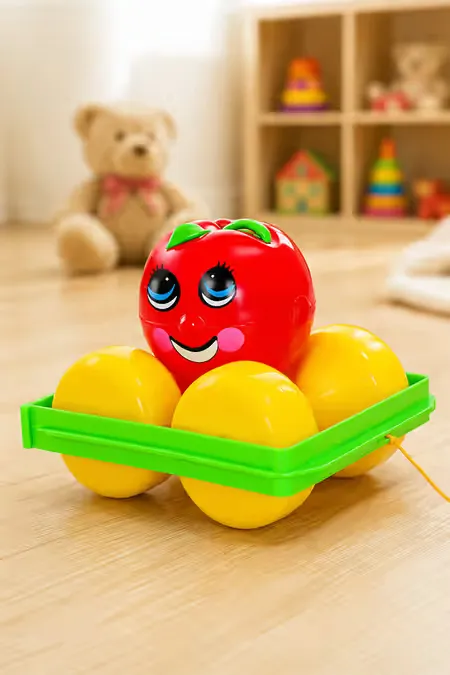 Apple Turnover Pull Along Toy (Multicolor, Pack Of 1)
