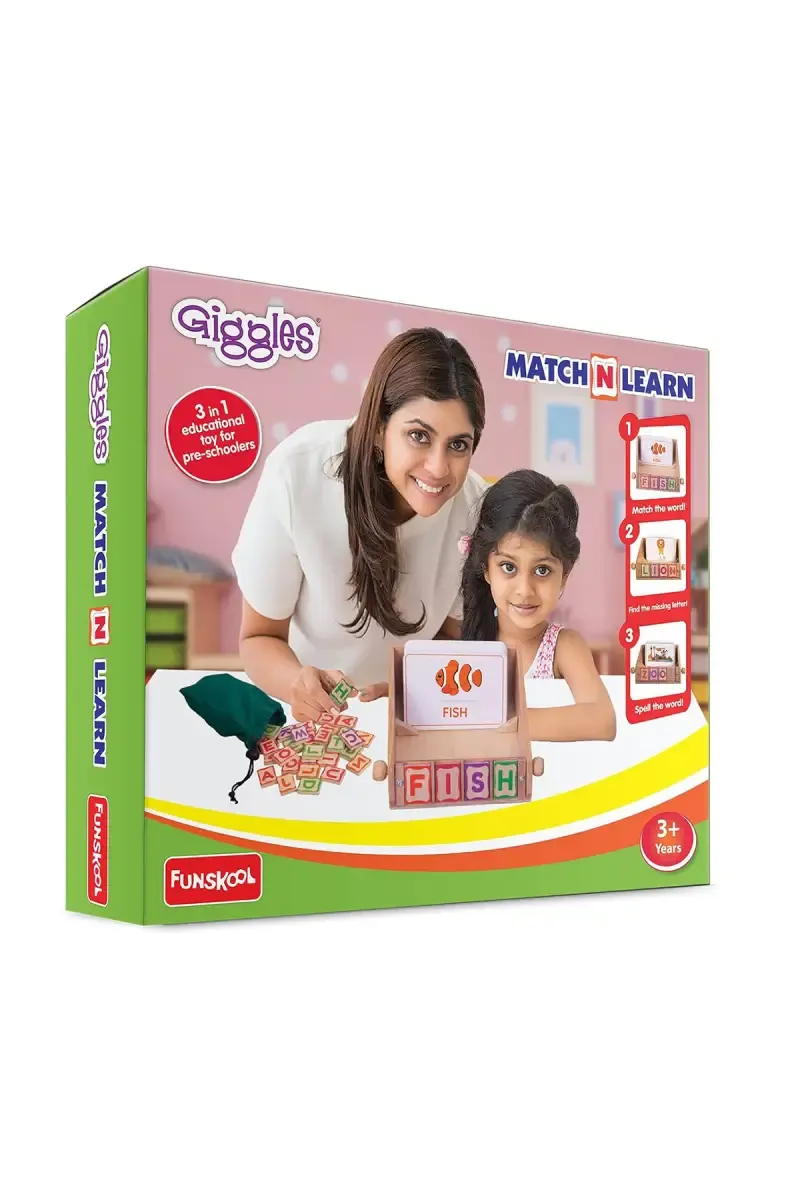Match N Learn Wooden Educational Toy