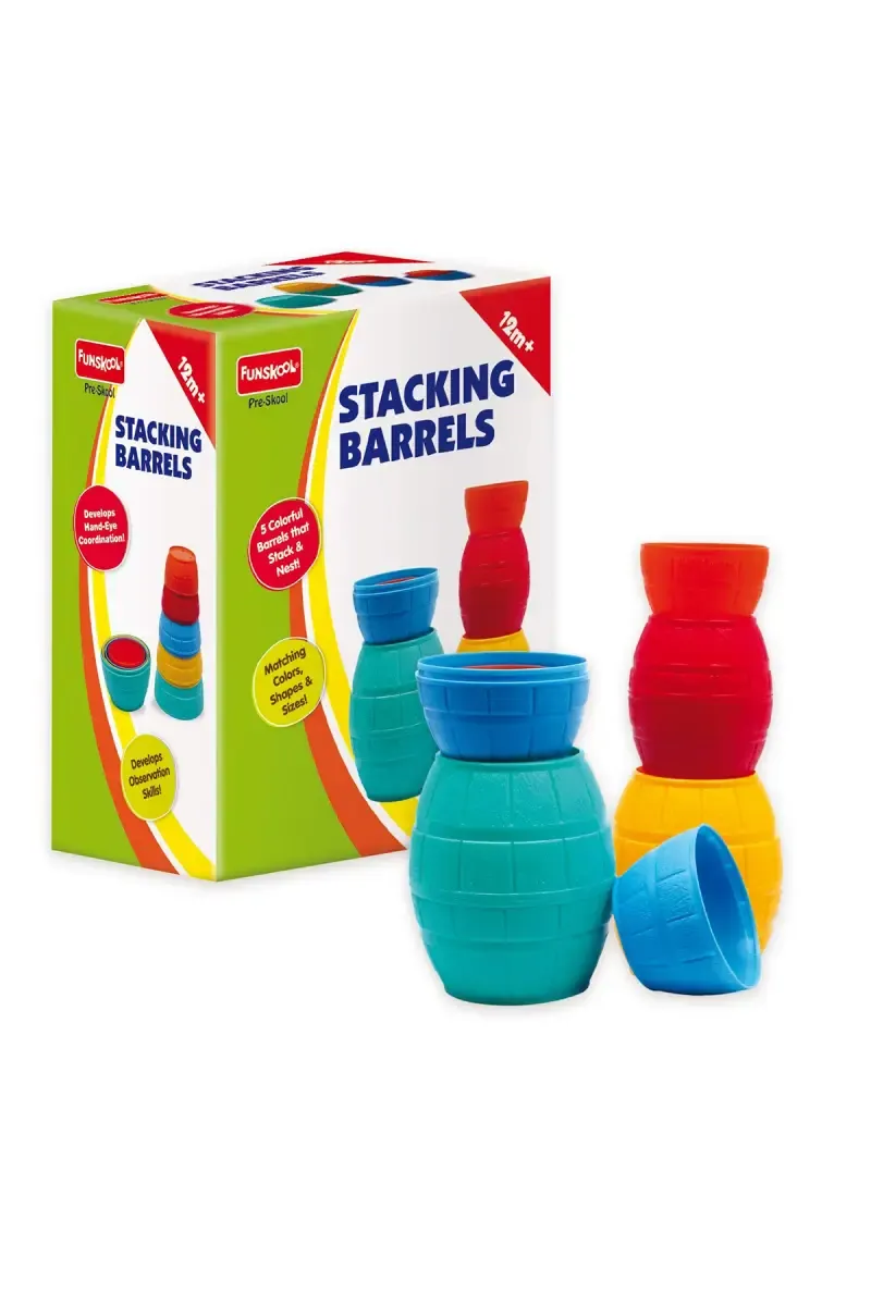 Stacking Barrels Toy for Kids 