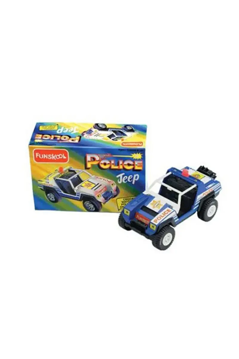 Police Jeep Push and Go Vehicle Toy (Multicolor, Pack of 1)