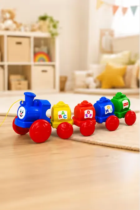 Wibbly Wobbly Train Pull Along Train Toy (Multicolor, Pack of 1)
