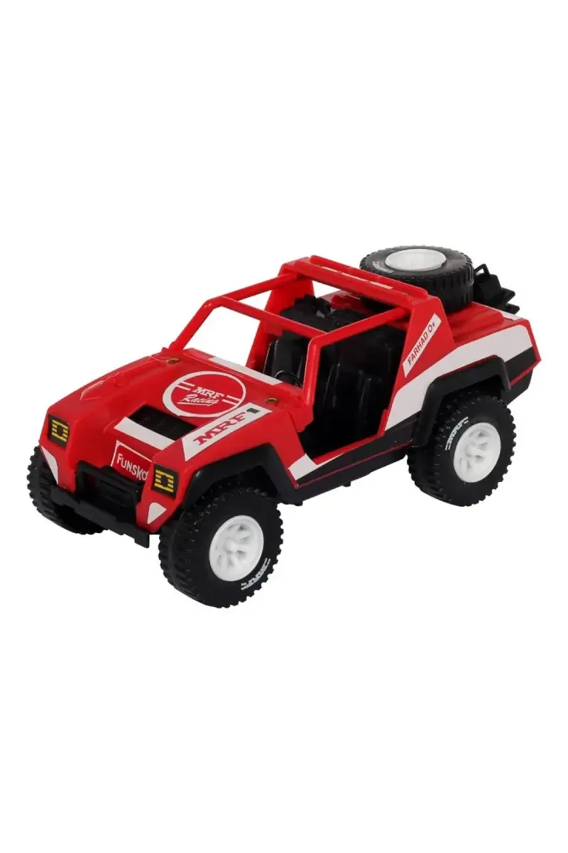 MRF Racing Jeep Car Infant and Preschool Toys (Red, Pack of 1)