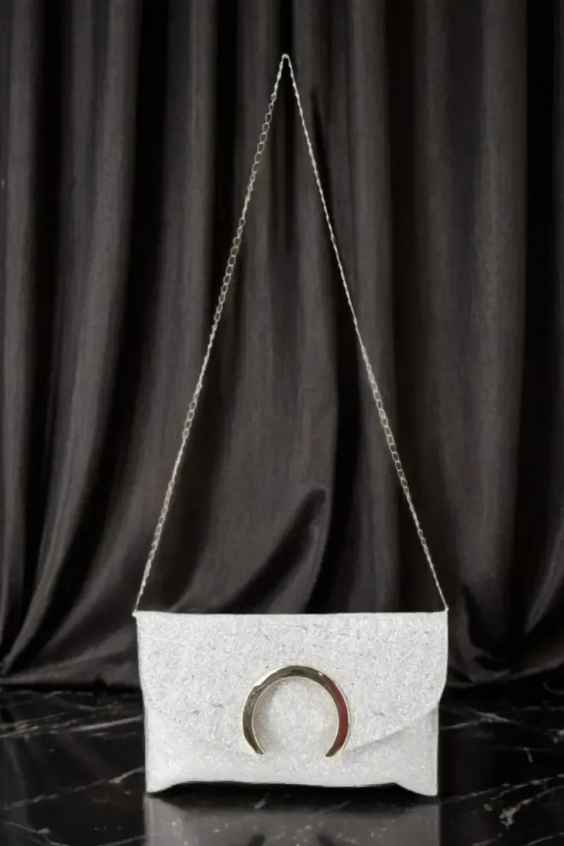 Glitter Shade Casual Sling Bag for Girls 013047SIL