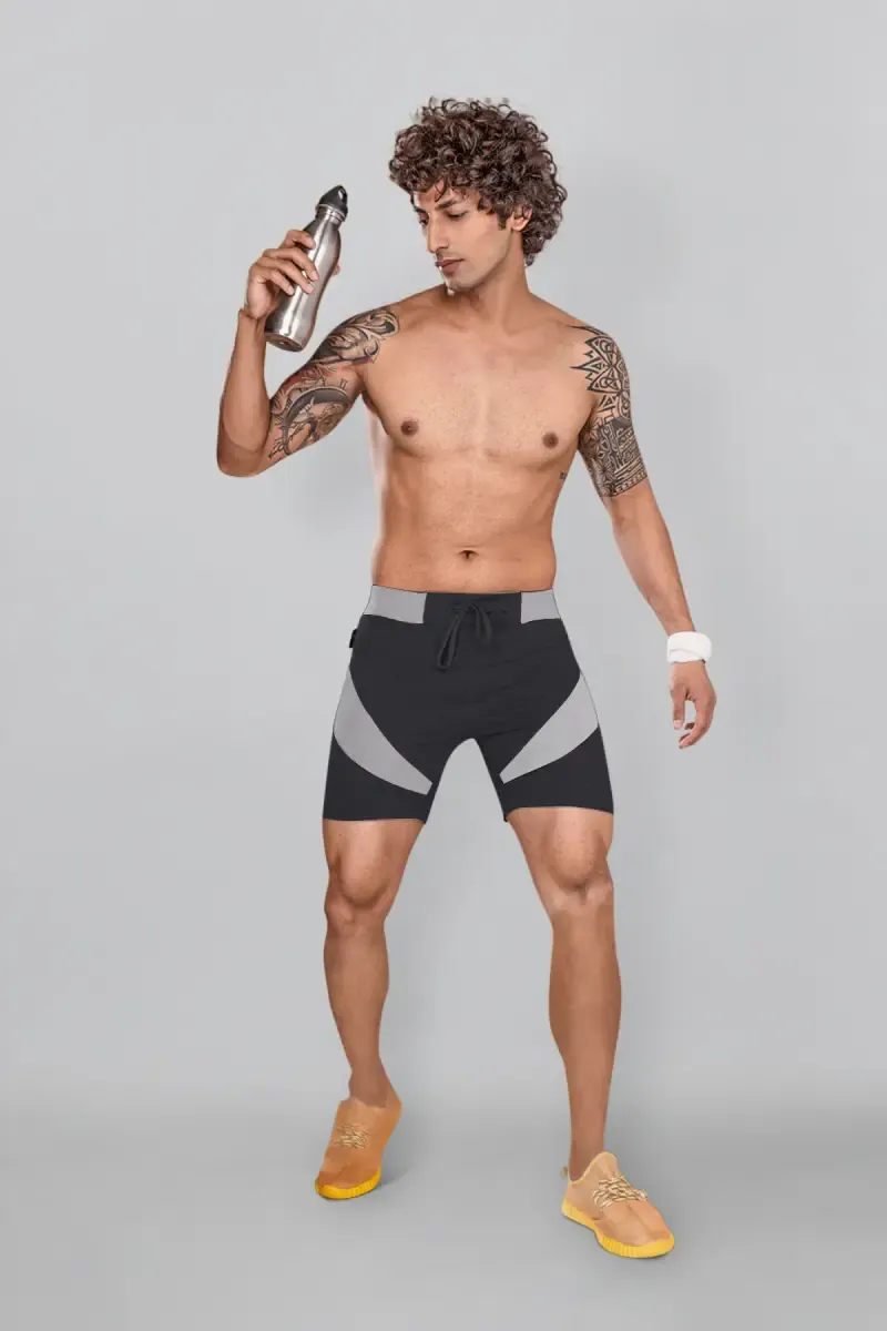 Men's Cotton Cut & Sew Casual Shorts 013051BLAXXL