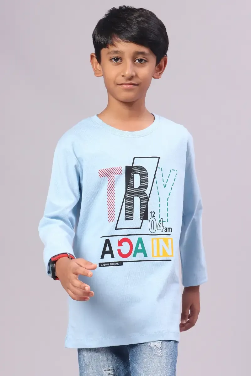 Boy's Graphic Print Cotton T-shirt