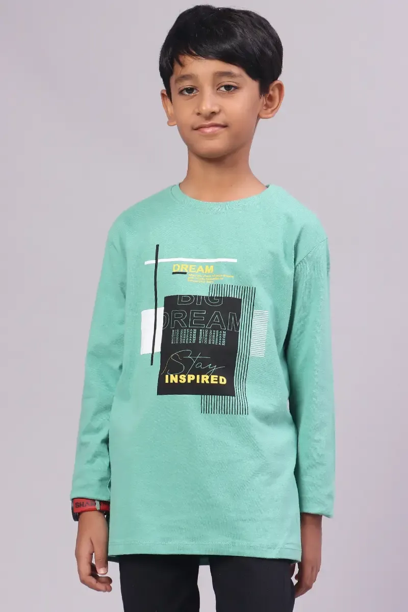 Cotton Graphic Print T-shirt for Boy