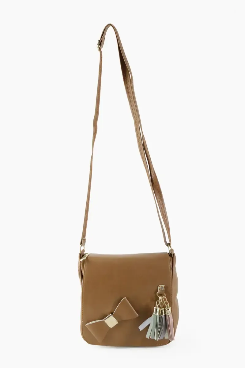 Women's Magnetic Closure Small Sling Bag 013074BRO