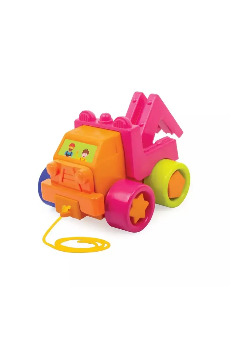 Tow Truck Push & Pull Along Toy (Multicolor, Pack Of 1)