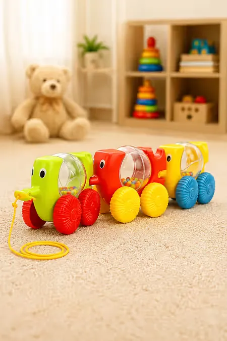 Giggles Caterpal 2 in 1 Pull Along Toy (Multicolor)