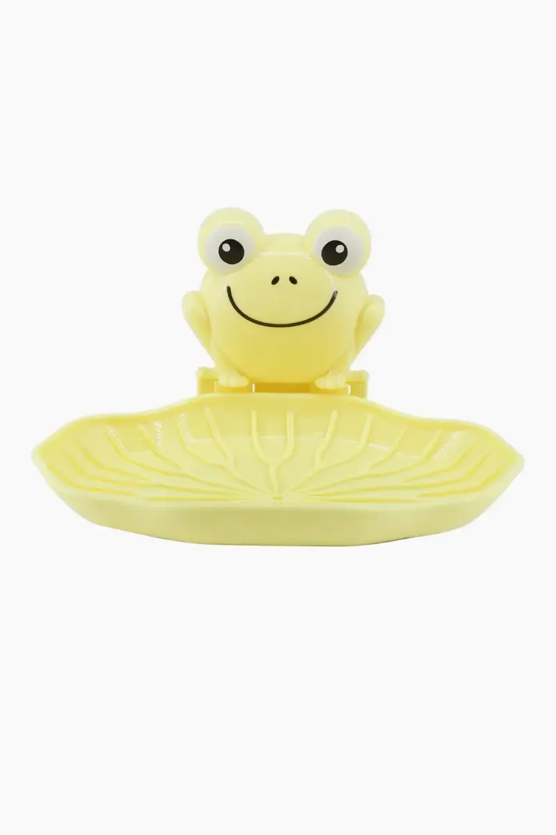 Plastic Frog Shape Soap Holder - 14 x 9 Cm