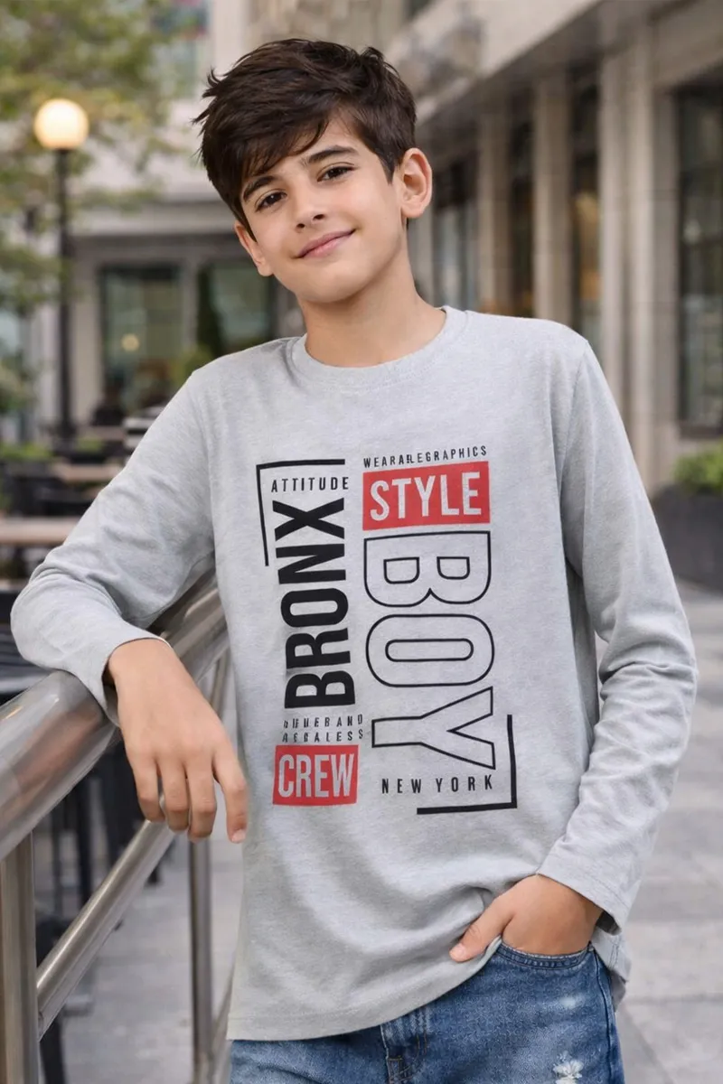 Printed Cotton T-shirt for Boy
