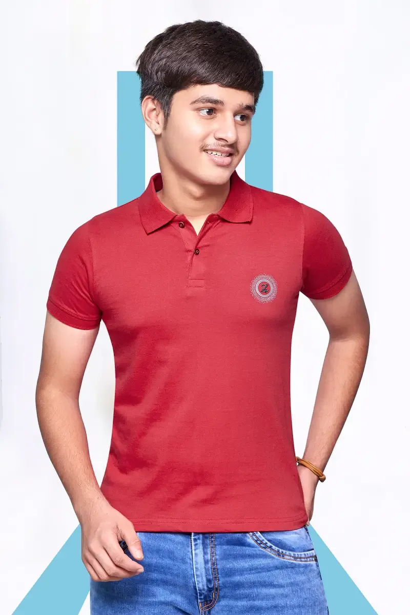 Boy's Cotton Polo T-shirt